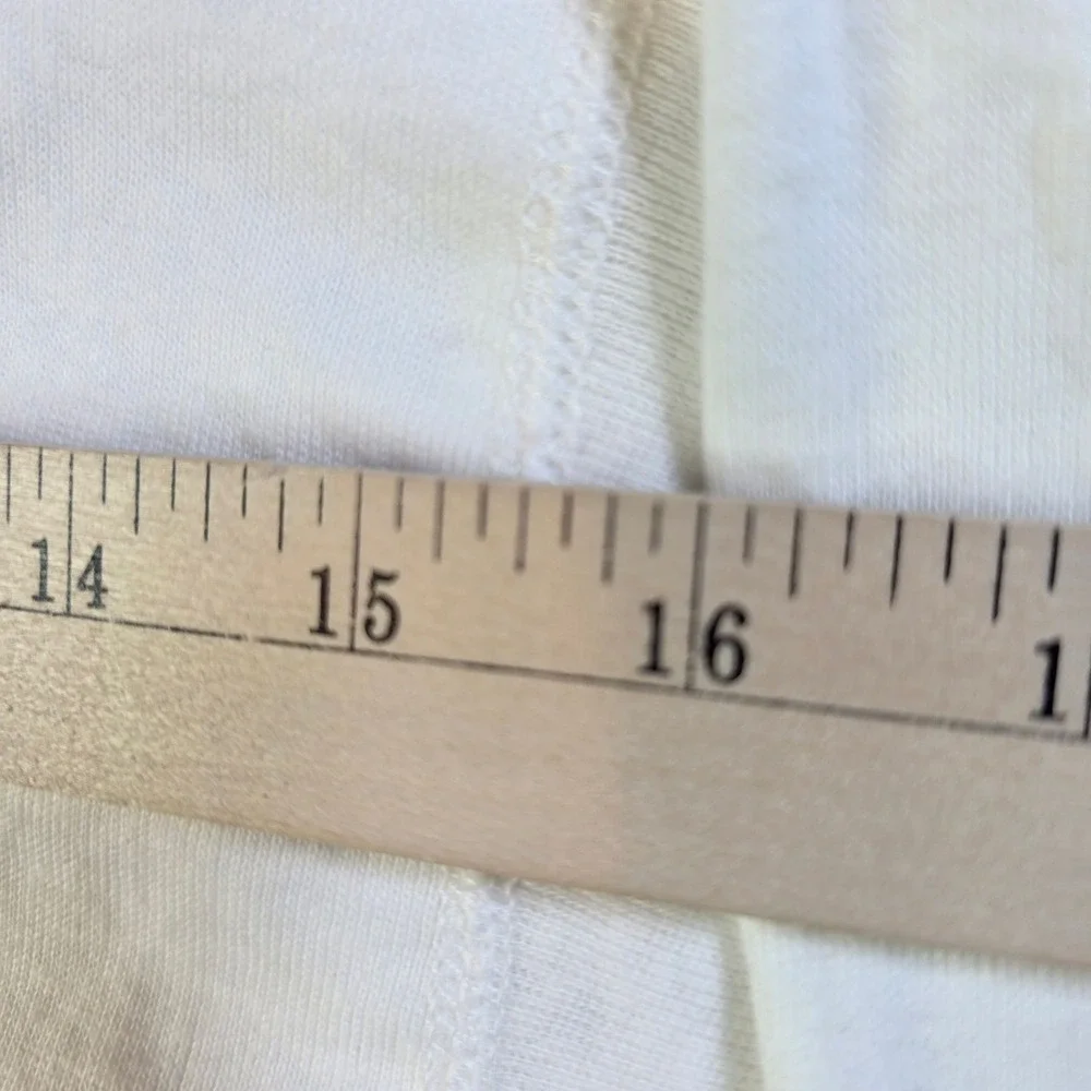 Vintage Made in USA All Cotton Long Sleeve Thermal Undershirt White XL